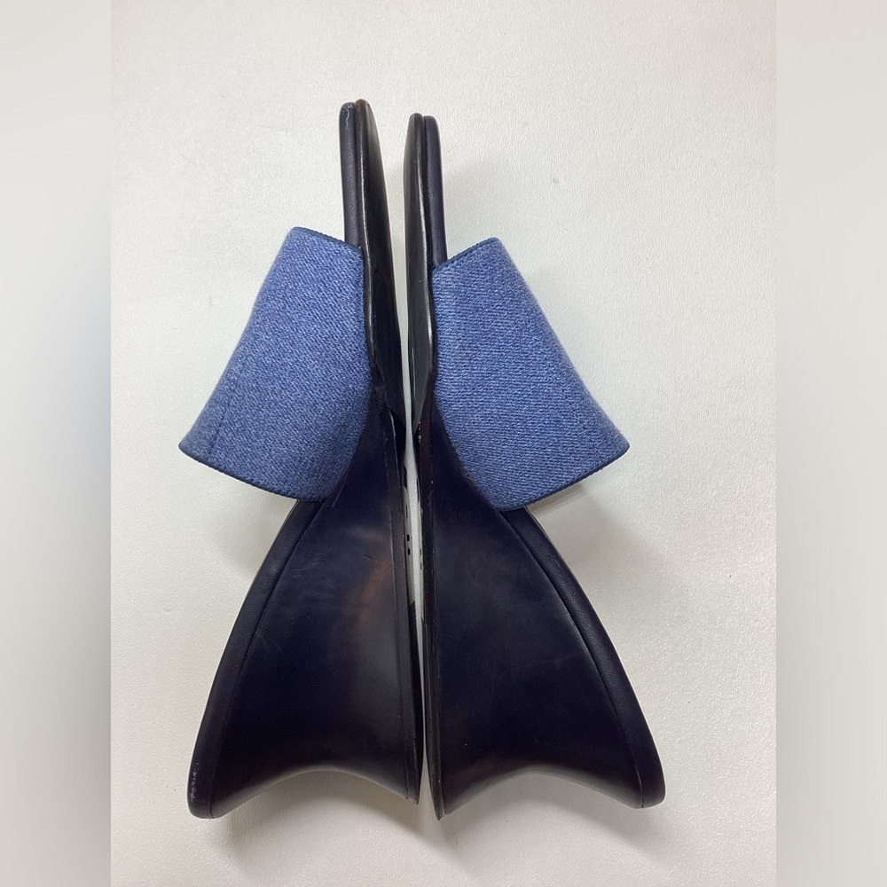 Labucq Stretch Denim Wedge Heels Size EU 39 - Picture 9 of 11